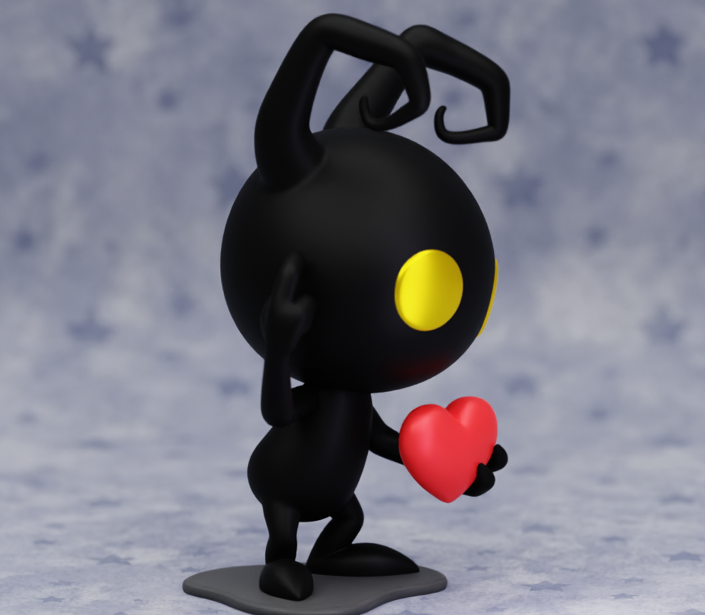 Kingdom Hearts Heartless Shadow Miniature